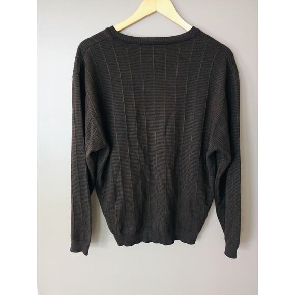 Lenor Romano v-neck sweater 100% extra fine merino wool quiet luxury minimalist - Picture 9 of 11